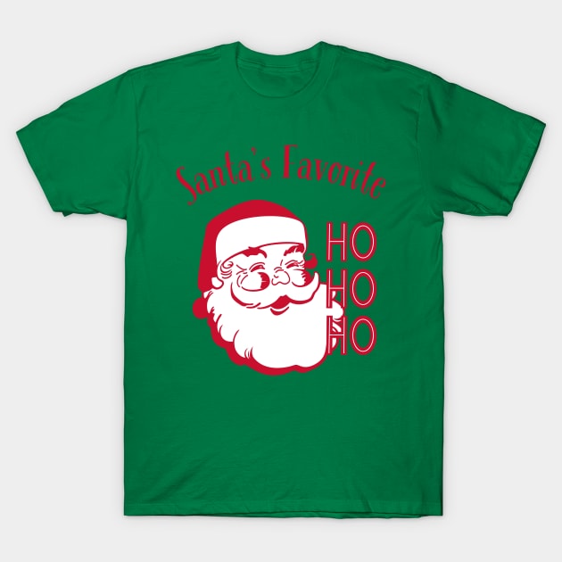 Santa's favorite ho ho ho T-Shirt by MzWhiskey Tit-tees